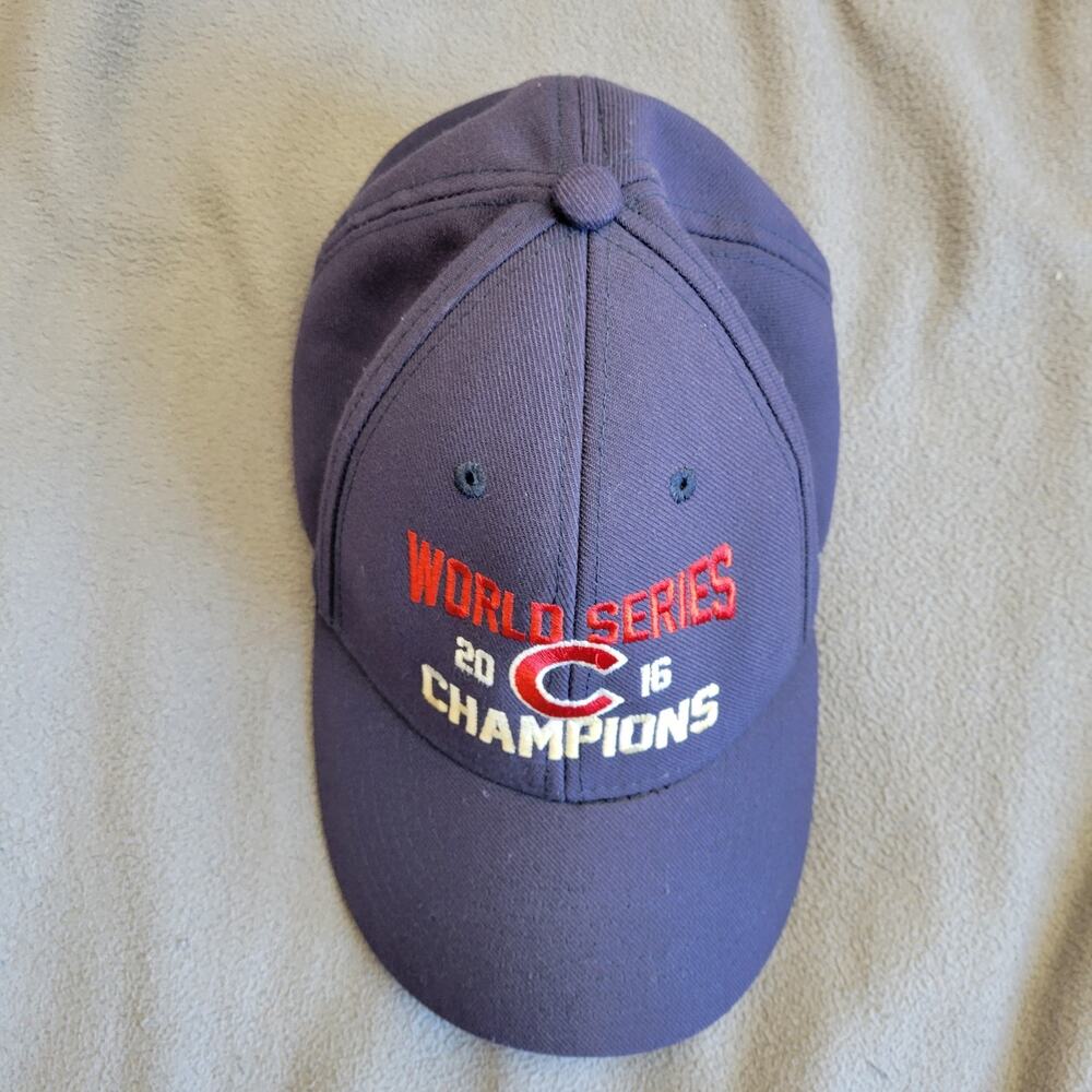 CHICAGO CUBS Hat Cap Blue 2016 World Series Champions Logo Adjustable Embroidere - Picture 5 of 8